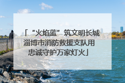 “火焰蓝”筑文明长城 淄博市消防救援支队用忠诚守护万家灯火