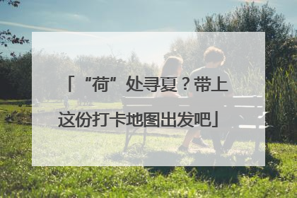 “荷”处寻夏？带上这份打卡地图出发吧