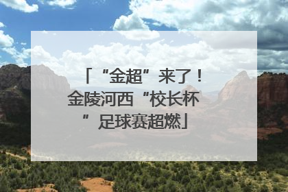 “金超”来了！金陵河西“校长杯”足球赛超燃