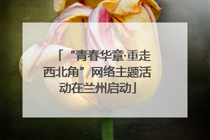 “青春华章·重走西北角”网络主题活动在兰州启动