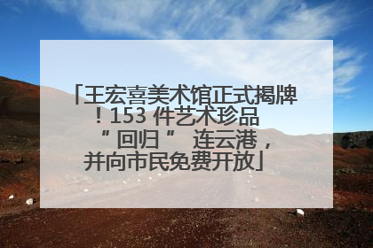 王宏喜美术馆正式揭牌！153 件艺术珍品 “ 回归 ” 连云港，并向市民免费开放