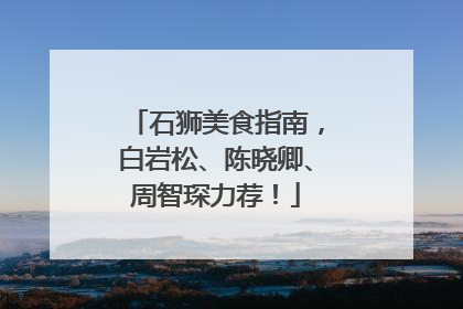石狮美食指南，白岩松、陈晓卿、周智琛力荐！