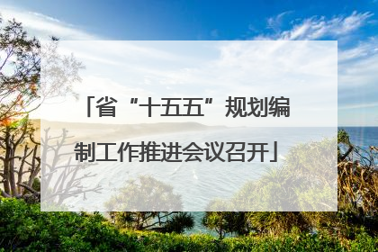 省“十五五”规划编制工作推进会议召开