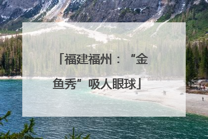 福建福州：“金鱼秀”吸人眼球