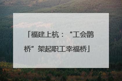 福建上杭：“工会鹊桥”架起职工幸福桥