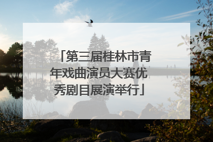 第三届桂林市青年戏曲演员大赛优秀剧目展演举行