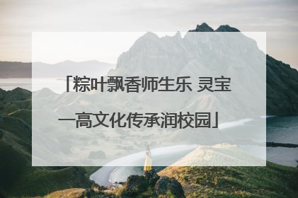 粽叶飘香师生乐 灵宝一高文化传承润校园