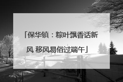 保华镇：粽叶飘香话新风 移风易俗过端午
