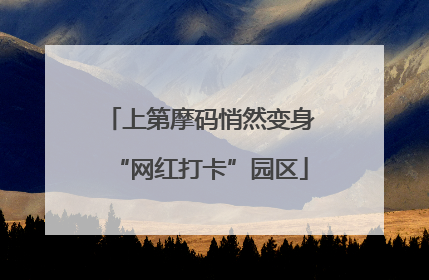 上第摩码悄然变身“网红打卡”园区