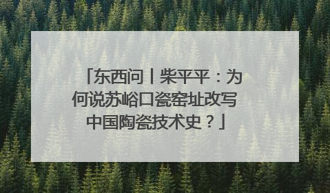 东西问丨柴平平：为何说苏峪口瓷窑址改写中国陶瓷技术史？