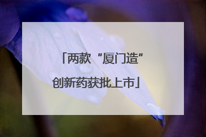 两款“厦门造”创新药获批上市