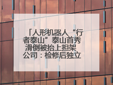 人形机器人“行者泰山”泰山首秀滑倒被抬上担架 公司：检修后独立下山 测试就是为暴露问题