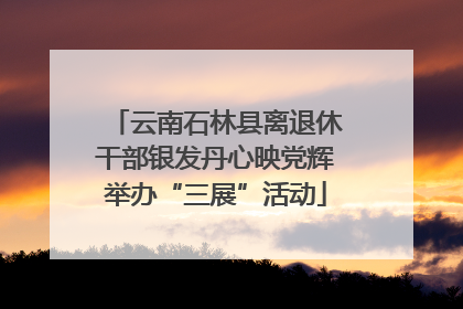 云南石林县离退休干部银发丹心映党辉举办“三展”活动