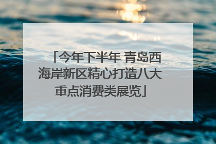 今年下半年 青岛西海岸新区精心打造八大重点消费类展览