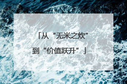 从“无米之炊”到“价值跃升”