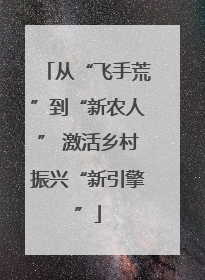 从“飞手荒”到“新农人” 激活乡村振兴“新引擎”