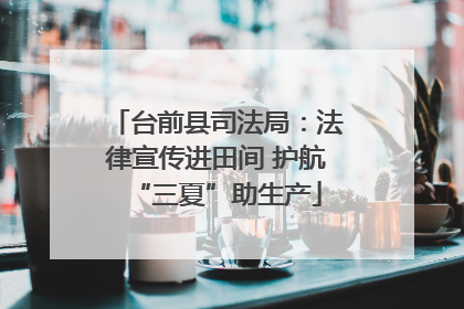 台前县司法局:法律宣传进田间 护航“三夏”助生产