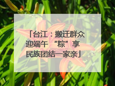 台江：搬迁群众迎端午 “粽”享民族团结一家亲