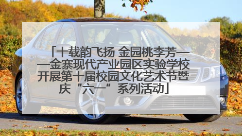 十载韵飞扬 金园桃李芳——金寨现代产业园区实验学校开展第十届校园文化艺术节暨庆“六一”系列活动