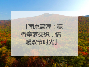 南京高淳：粽香童梦交织，情暖双节时光
