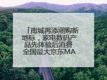 南城再添潮购新地标，家电数码产品先体验后消费 全国最大京东MALL开业