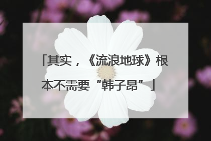 其实，《流浪地球》根本不需要“韩子昂”