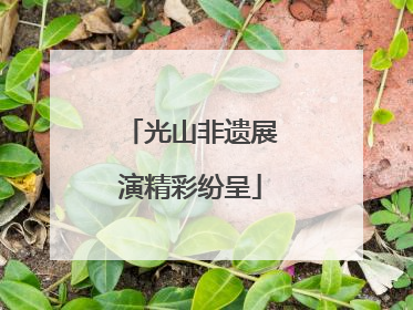 光山非遗展演精彩纷呈