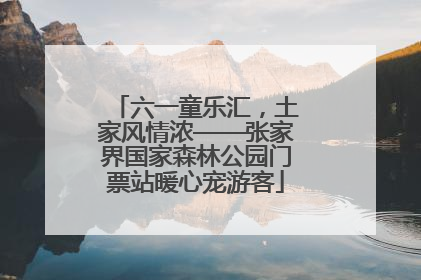 六一童乐汇，土家风情浓——张家界国家森林公园门票站暖心宠游客