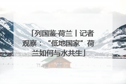 列国鉴·荷兰丨记者观察：“低地国家”荷兰如何与水共生
