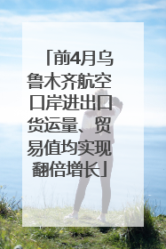前4月乌鲁木齐航空口岸进出口货运量、贸易值均实现翻倍增长