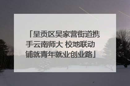 呈贡区吴家营街道携手云南师大 校地联动铺就青年就业创业路
