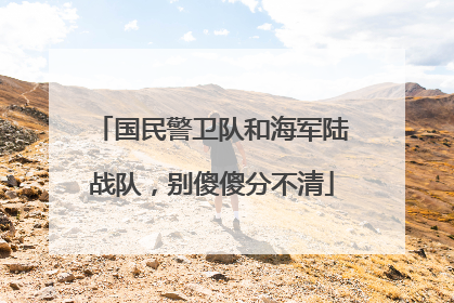 国民警卫队和海军陆战队，别傻傻分不清