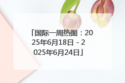 国际一周热图：2025年6月18日－2025年6月24日