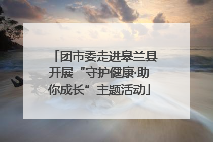 团市委走进皋兰县开展“守护健康·助你成长”主题活动
