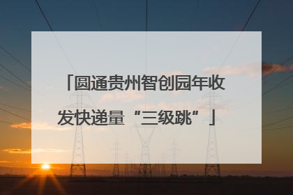 圆通贵州智创园年收发快递量“三级跳”