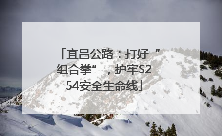 宜昌公路：打好“组合拳”，护牢S254安全生命线