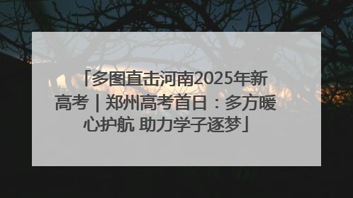 多图直击河南2025年新高考｜郑州高考首日：多方暖心护航 助力学子逐梦