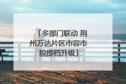 多部门联动 荆州万达片区市容市貌提档升级