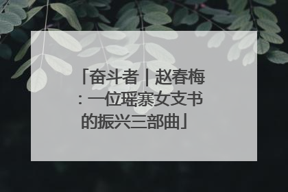奋斗者｜赵春梅：一位瑶寨女支书的振兴三部曲