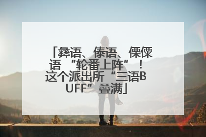 彝语、傣语、傈僳语 “轮番上阵”！这个派出所“三语BUFF”叠满