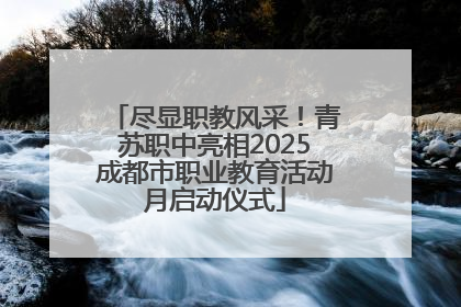 尽显职教风采！青苏职中亮相2025成都市职业教育活动月启动仪式