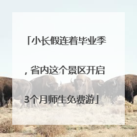 小长假连着毕业季，省内这个景区开启3个月师生免费游