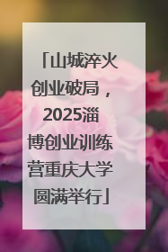 山城淬火创业破局，2025淄博创业训练营重庆大学圆满举行