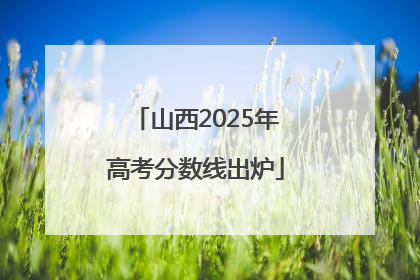 山西2025年高考分数线出炉