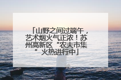 山野之间过端午，艺术烟火气正浓！苏州高新区“农夫市集”火热进行中