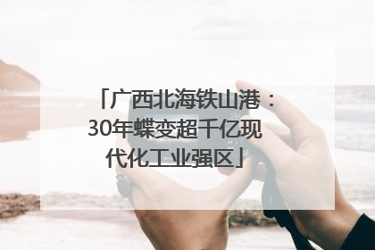 广西北海铁山港：30年蝶变超千亿现代化工业强区