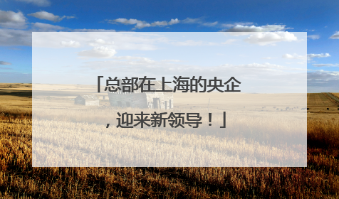 总部在上海的央企，迎来新领导！
