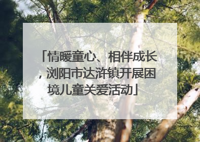 情暖童心、相伴成长，浏阳市达浒镇开展困境儿童关爱活动
