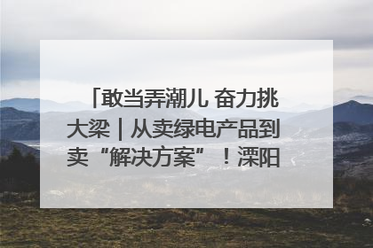敢当弄潮儿 奋力挑大梁｜从卖绿电产品到卖“解决方案”！溧阳立足产业优势建成五大微电网示范项目