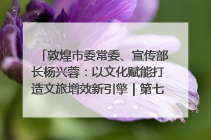 敦煌市委常委、宣传部长杨兴蓉：以文化赋能打造文旅增效新引擎｜第七届全国县域旅游研究成果发布系列活动